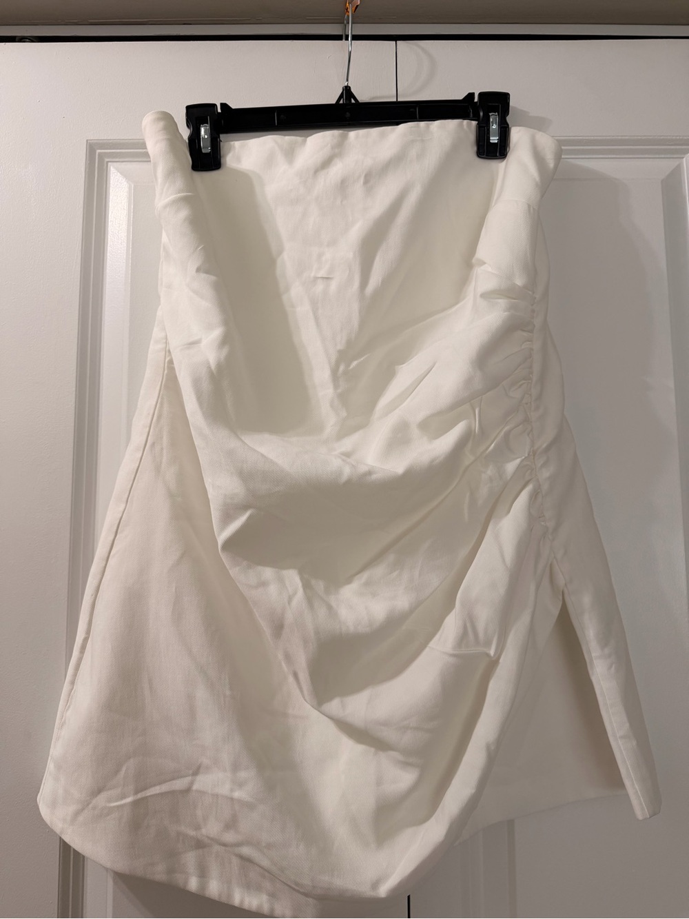 White Draped Mini dress / romper